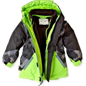 NWT The Children's Place Boys Winter Jacket 3-in-1 Snowsuit Ski Puffer 1…
